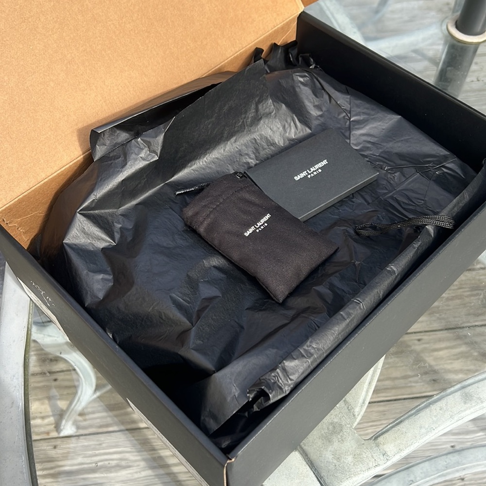 (SOLD) SAINT LAURENT SL/06 M Black Canvas and leather  distressed Sneakers - Picture 14 of 15